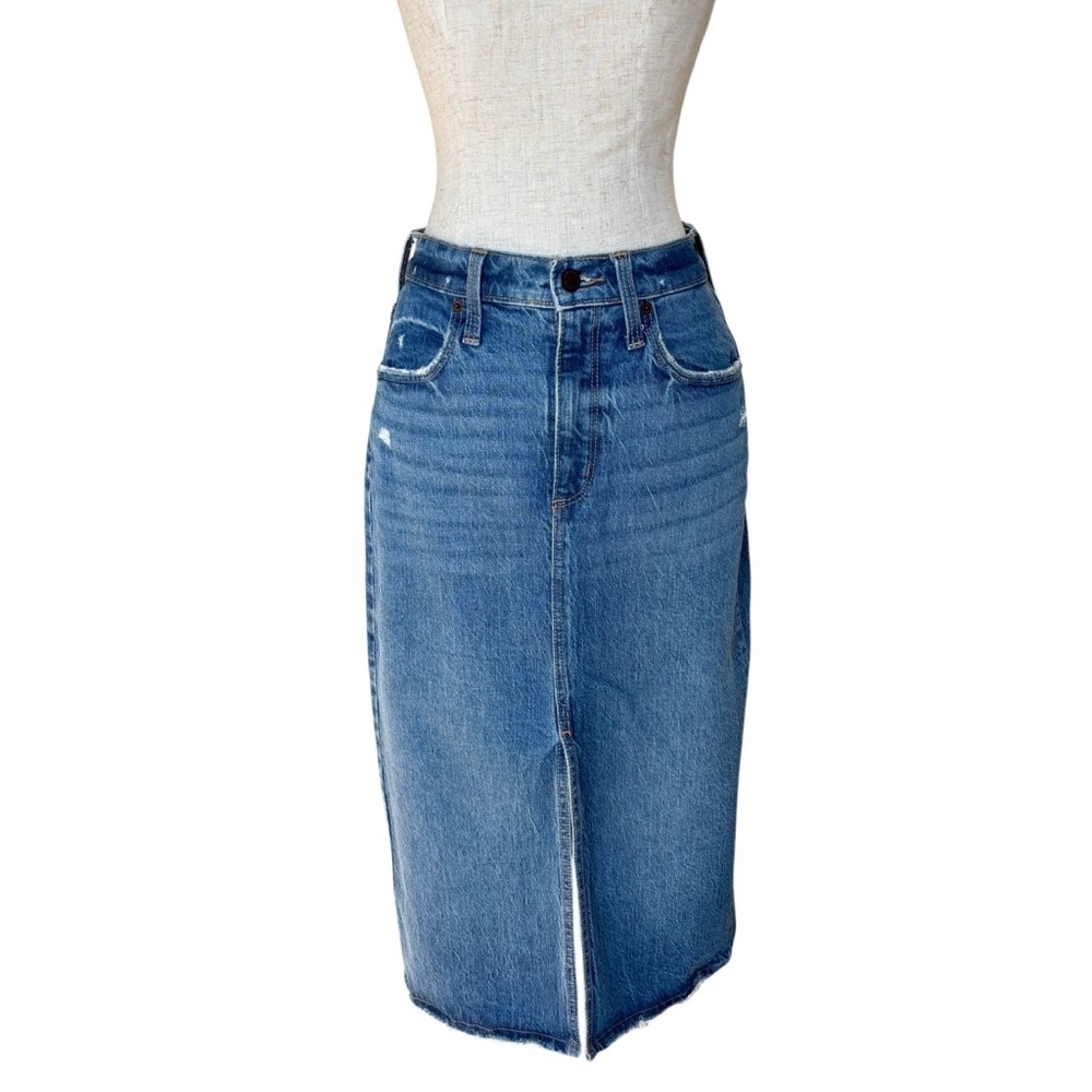 Universal Thread Medium-Wash Denim High Rise Midi… - image 3